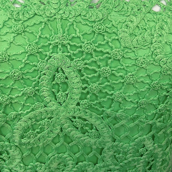 LILLY PULITZER.NWT.Gorgeous knit crochet panel midi dress.Sleeveless.New Green.L - Picture 11 of 16